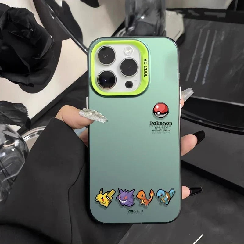 Cute Pixel Pokemon Pattern Phone Case For iPhone