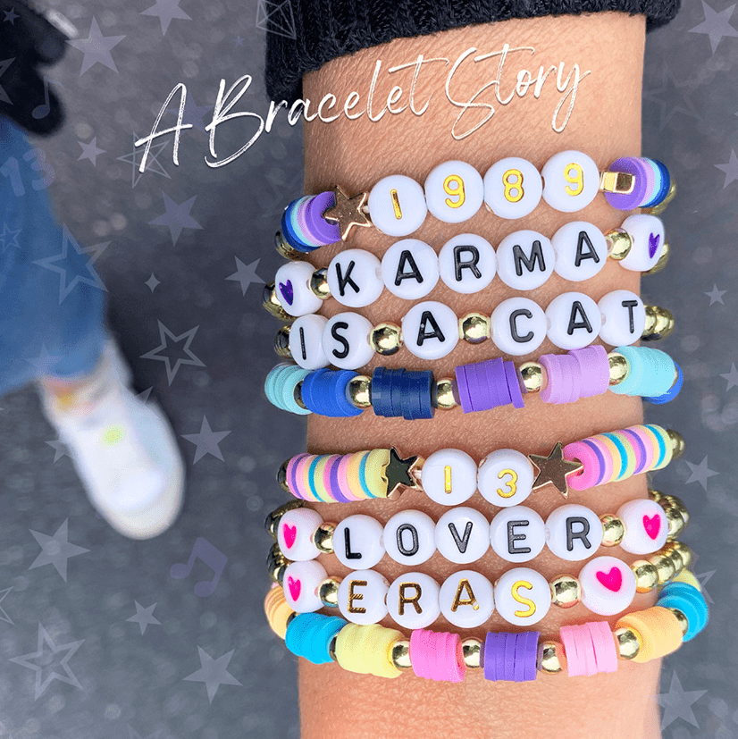 A Bracelet Story - Eras Edition Beaded Stretch Bracelets (4 bracelets per card)