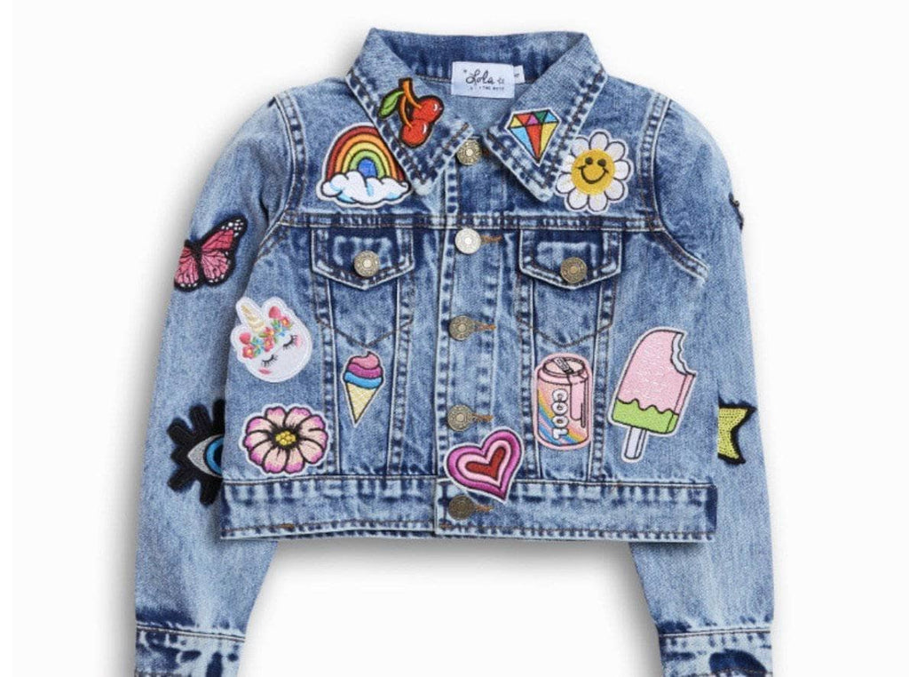 All About The Patch Crop Denim Jacket – Teen/Women