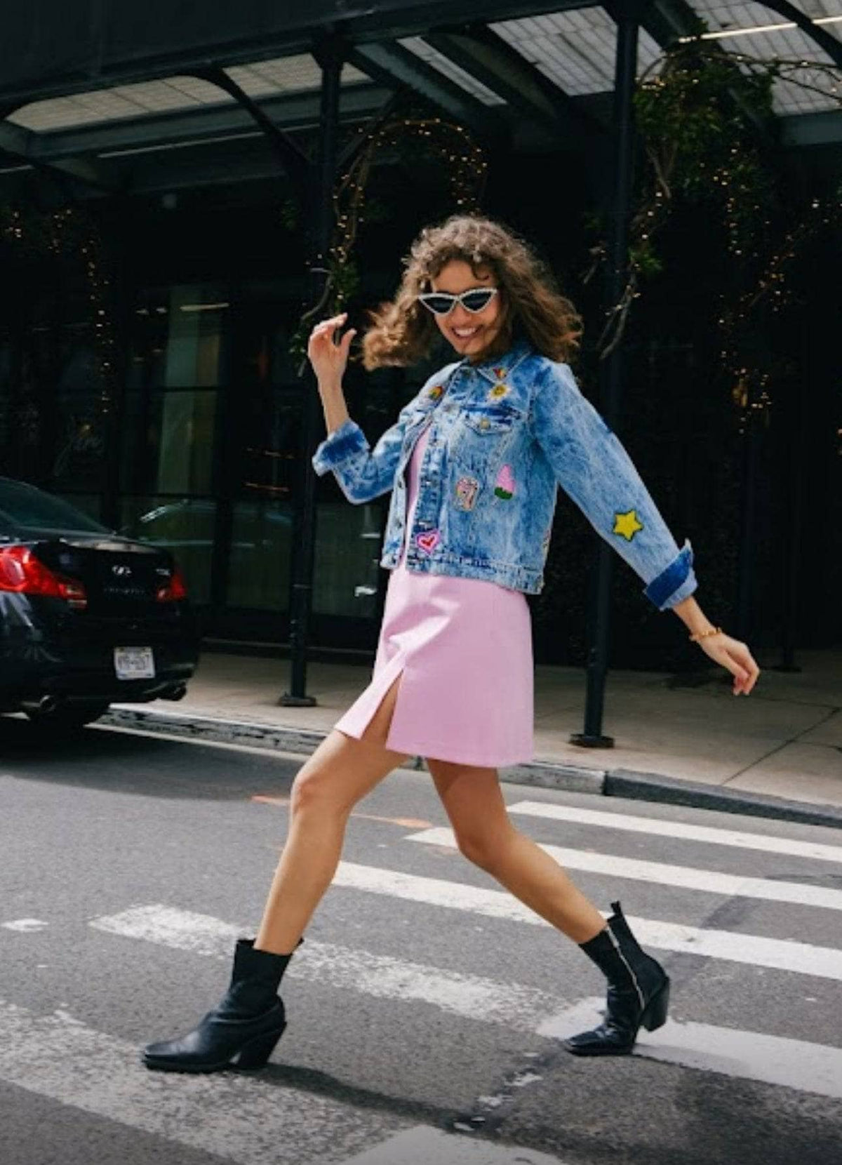 All About The Patch Crop Denim Jacket – Teen/Women
