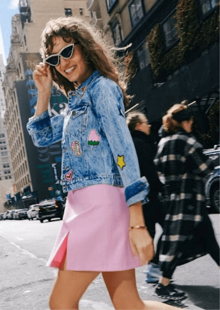 All About The Patch Crop Denim Jacket – Teen/Women