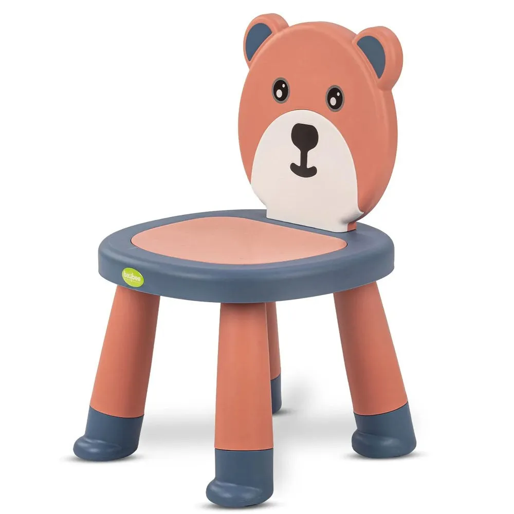 ( NET ) Anti Skid Plastic Assemblable Chair Creative Cartoon Bear Shaped For Kids