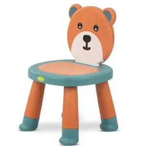 ( NET ) Anti Skid Plastic Assemblable Chair Creative Cartoon Bear Shaped For Kids