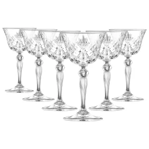 160ml Melodia Glass Champagne Saucers - Pack of Six - By RCR Crystal