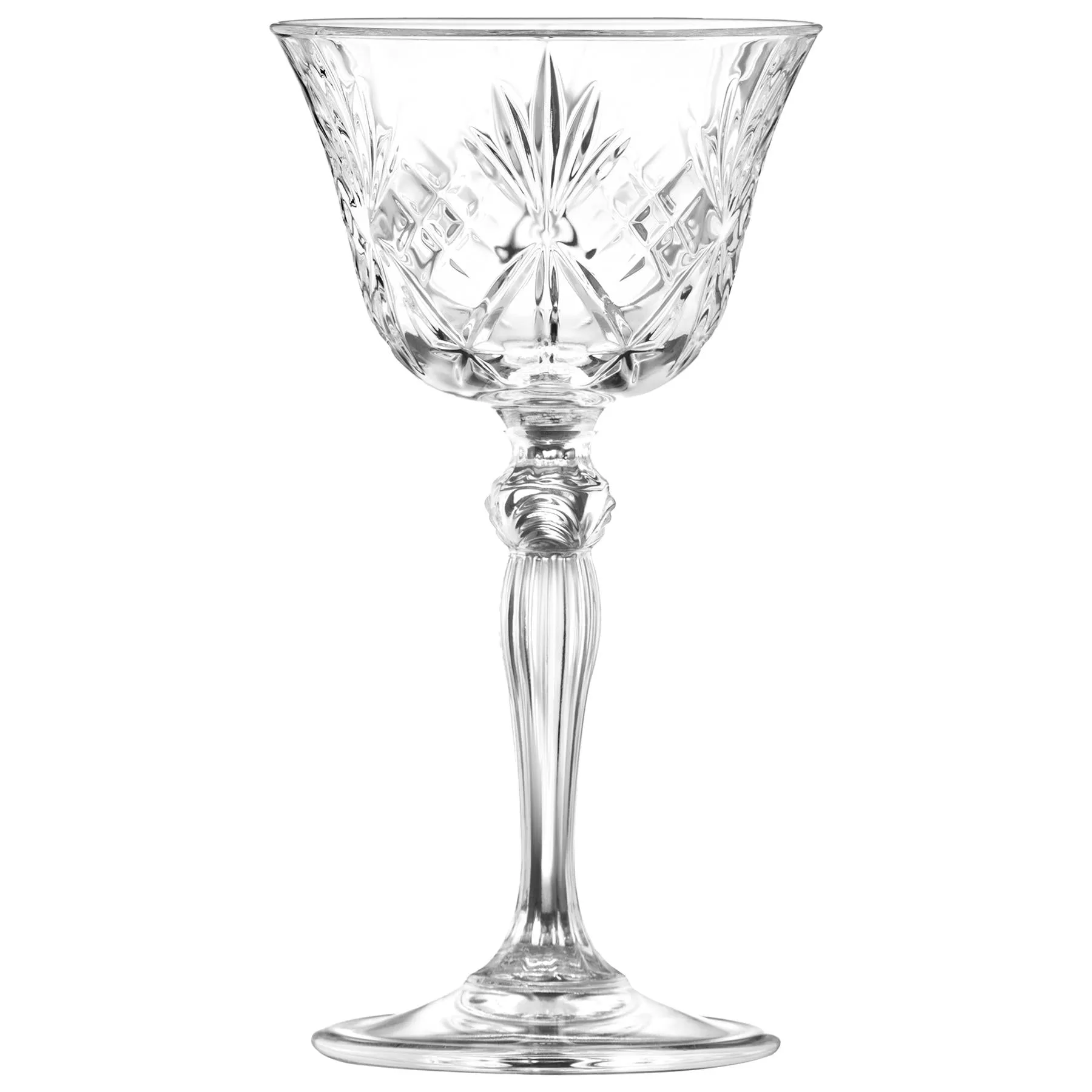 160ml Melodia Glass Champagne Saucers - Pack of Six - By RCR Crystal