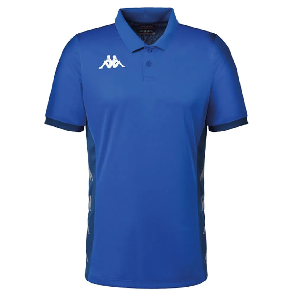 2 x Kappa Mens Deggiano Performance Soccer Royal Blue Polo Shirt