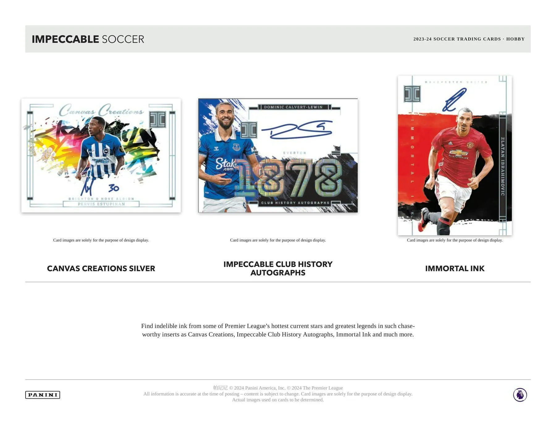 2023-24 Panini Impeccable Premier League EPL Soccer Hobby Box