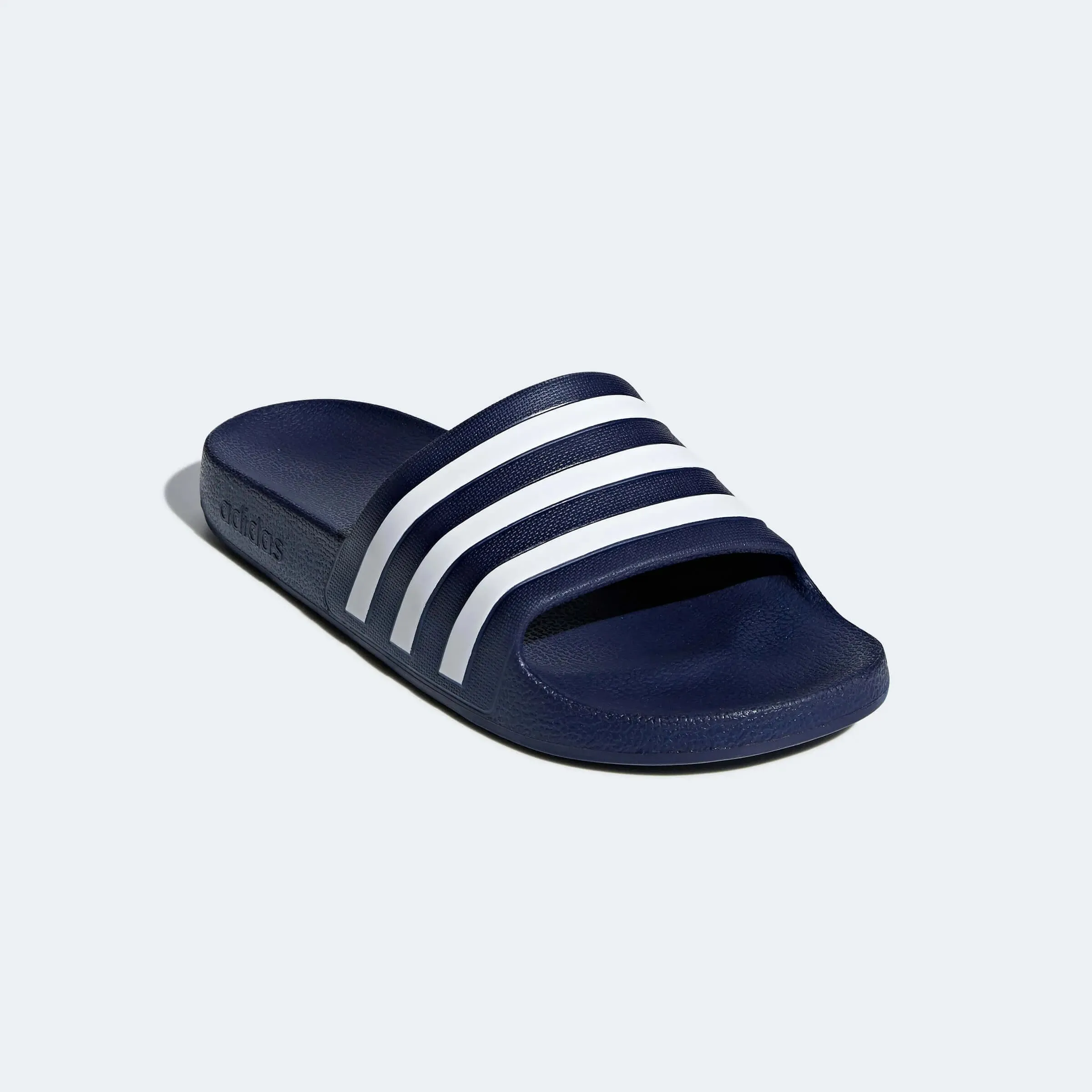 adidas Adilette Aqua Slides - Dark Blue-White