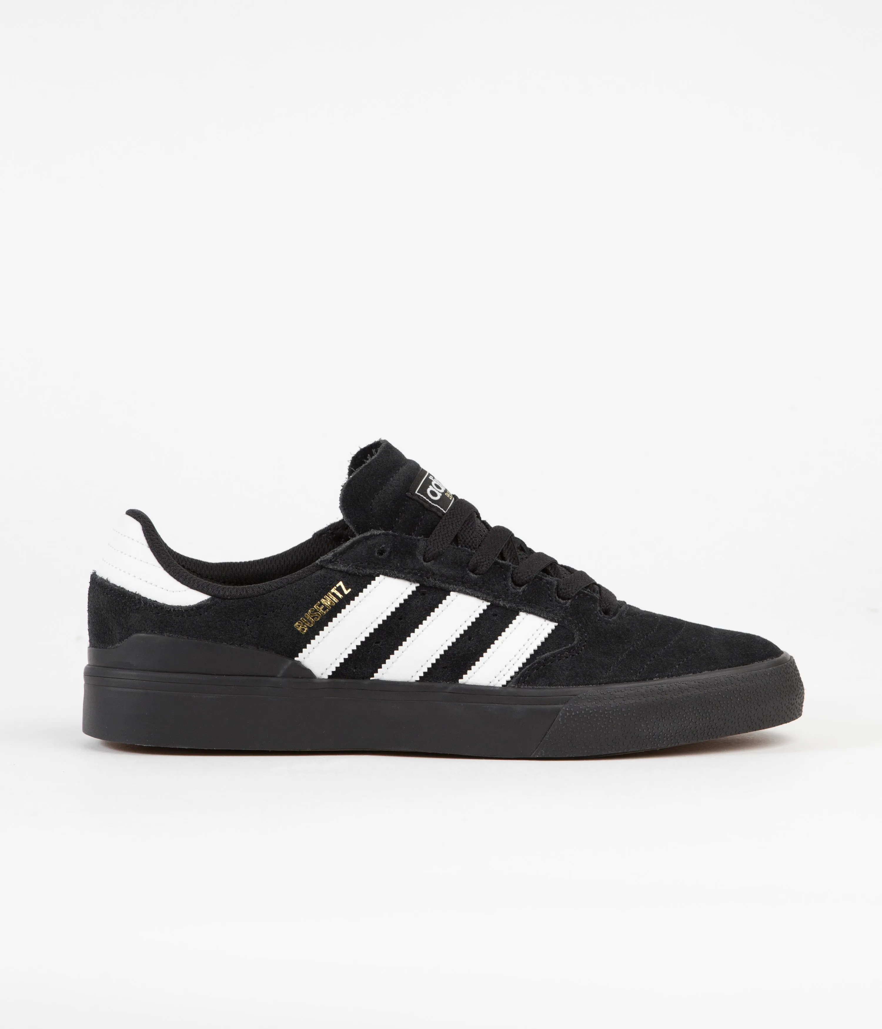 Adidas Busenitz Vulc II Shoes - Core Black / FTWR White / Gold Metallic