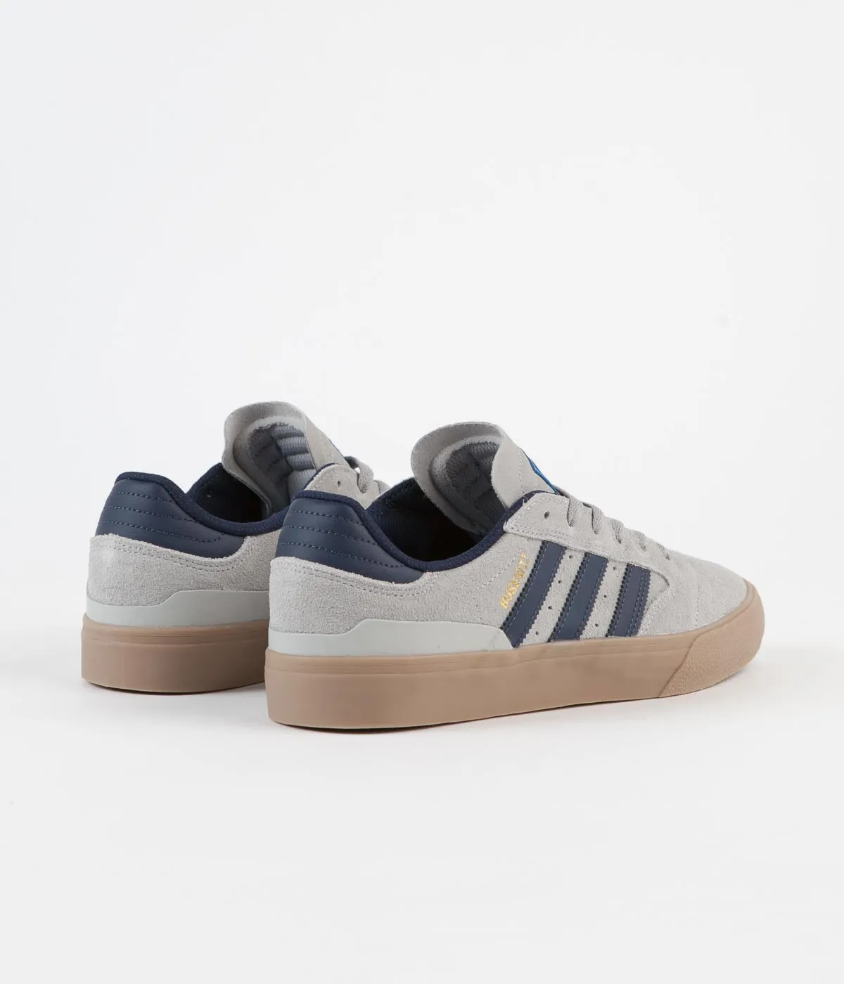 Adidas Busenitz Vulc II Shoes - Grey Two / Collegiate Navy / Gum4