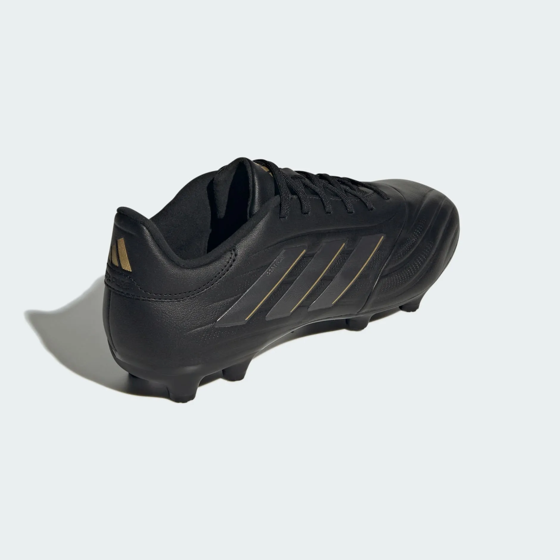 adidas Copa Pure 2 League Firm Ground Soccer Cleats | Core Black-Carbon-Gold Metallic | Men's