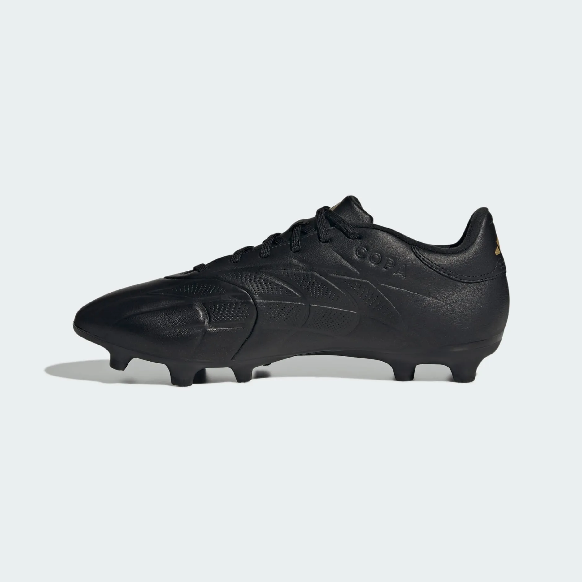 adidas Copa Pure 2 League Firm Ground Soccer Cleats | Core Black-Carbon-Gold Metallic | Men's