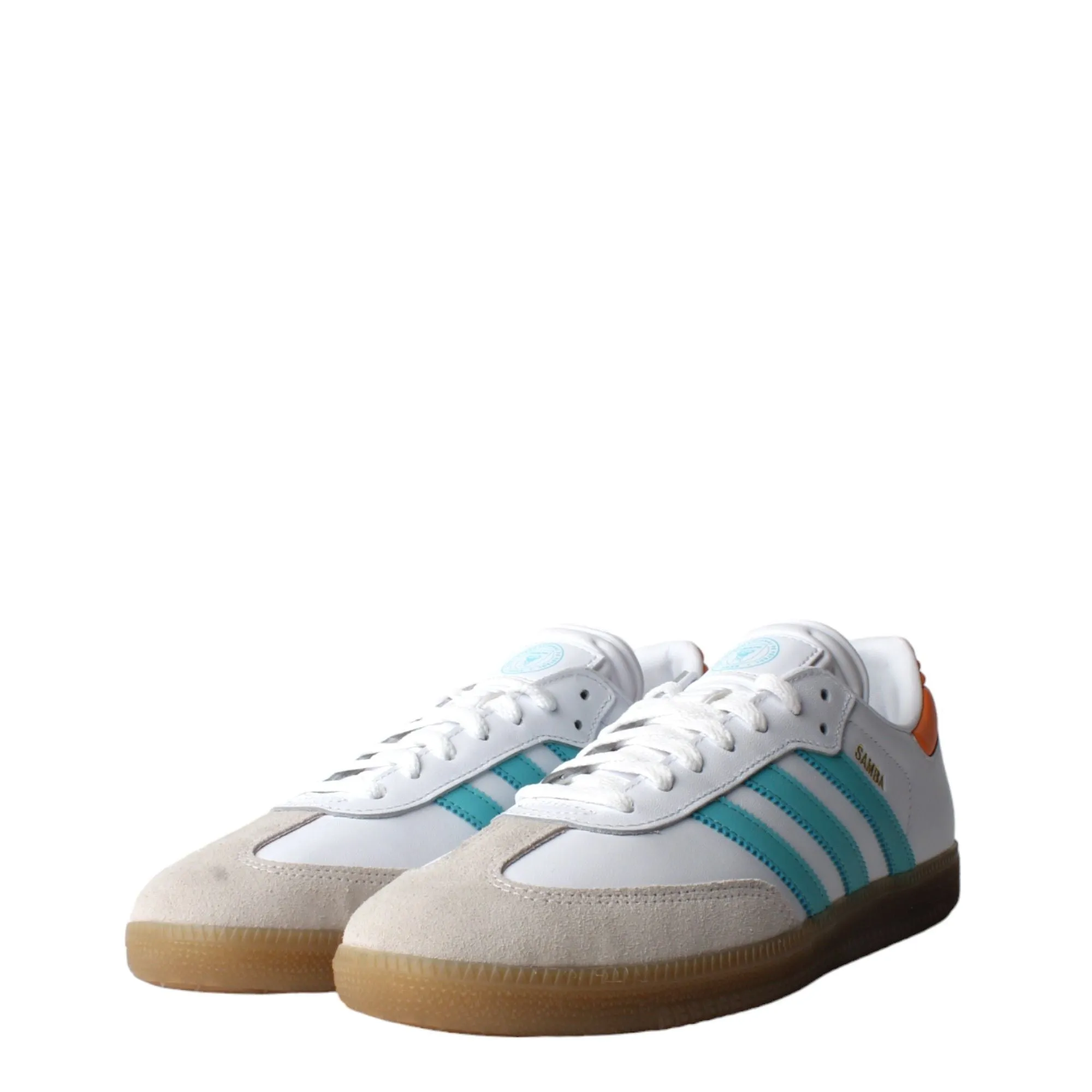 Adidas Men's Samba Inter Miami Shoes - White / Easy Mint / Pink