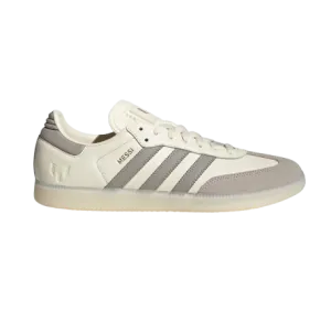 Adidas Men's Samba Messi Shoes - Cream White / Light Brown / Metallic Gold