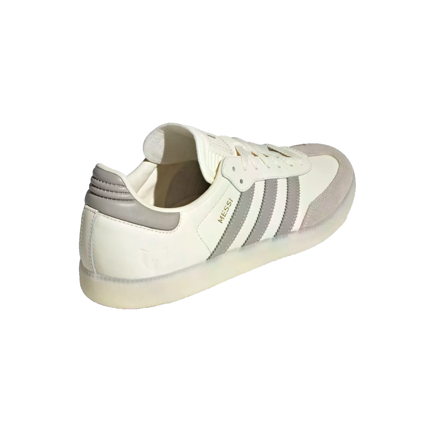 Adidas Men's Samba Messi Shoes - Cream White / Light Brown / Metallic Gold