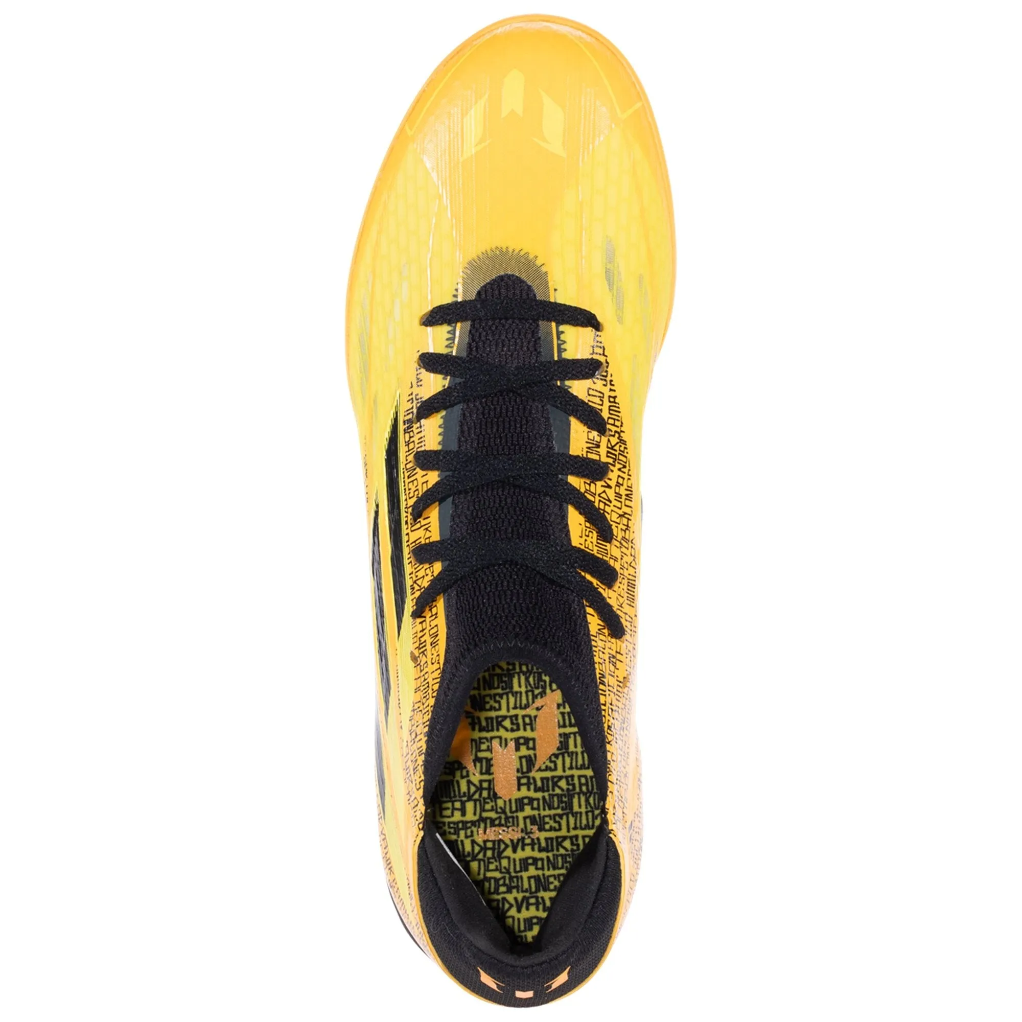 adidas X Speedflow Messi.3 IN Indoor Soccer Shoe: Solar Gold/Core Black/Bright Yellow