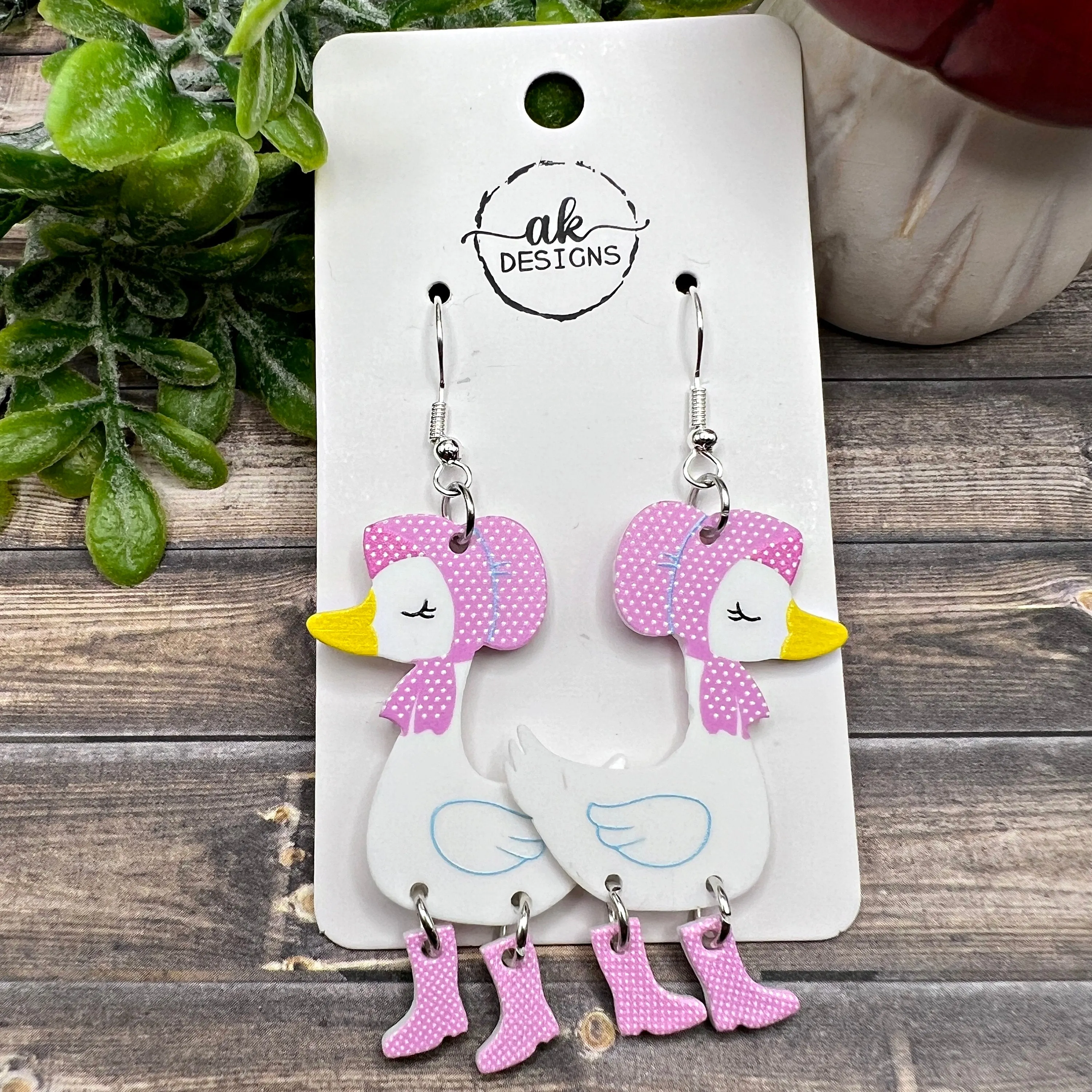 Adorable Goose Earrings