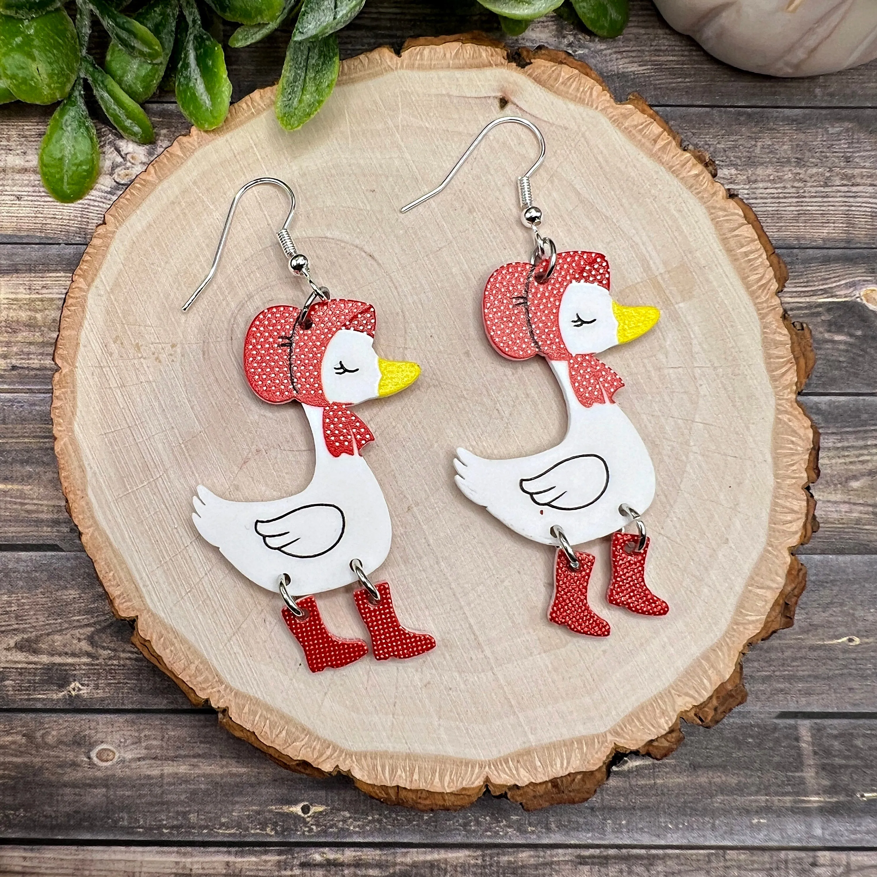 Adorable Goose Earrings