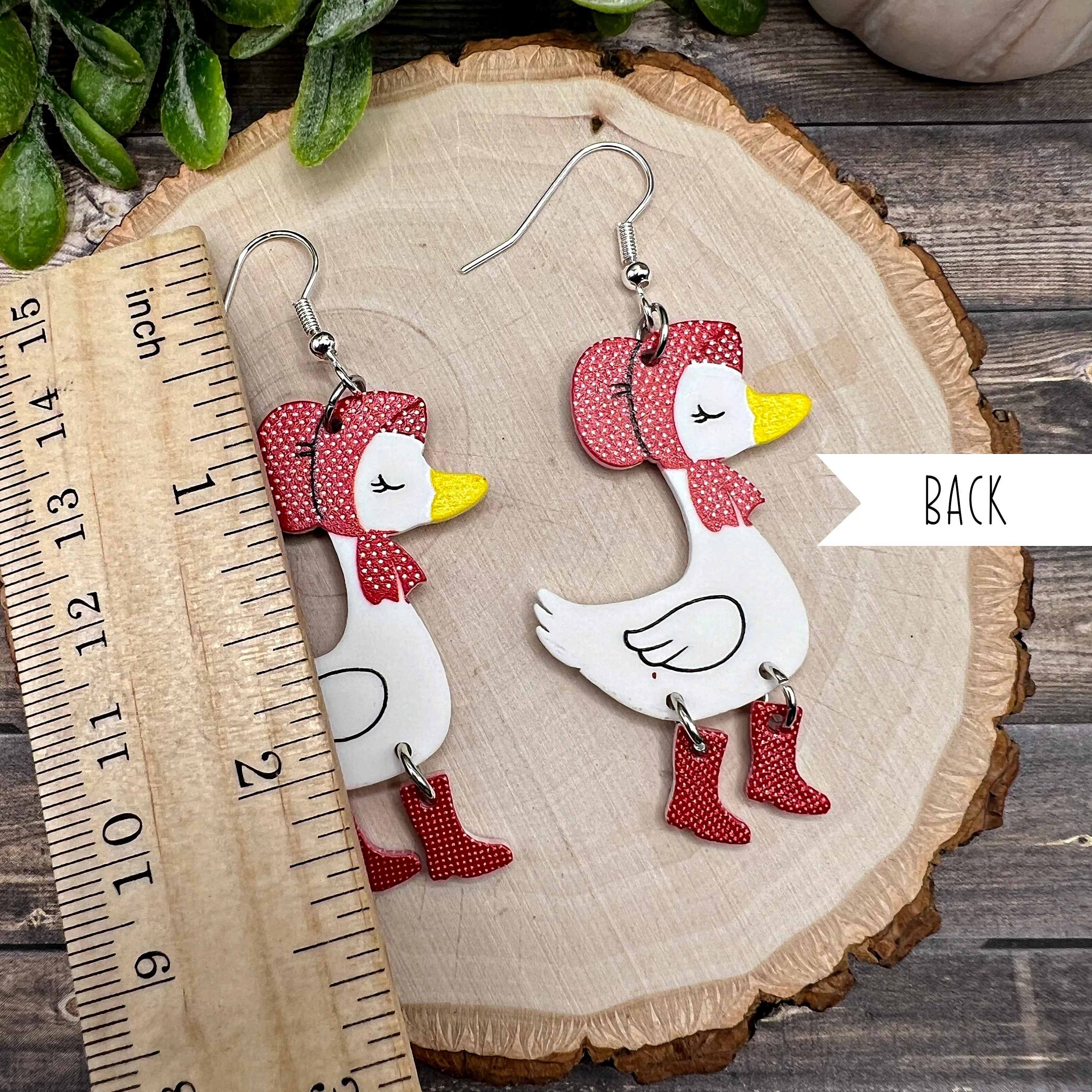 Adorable Goose Earrings