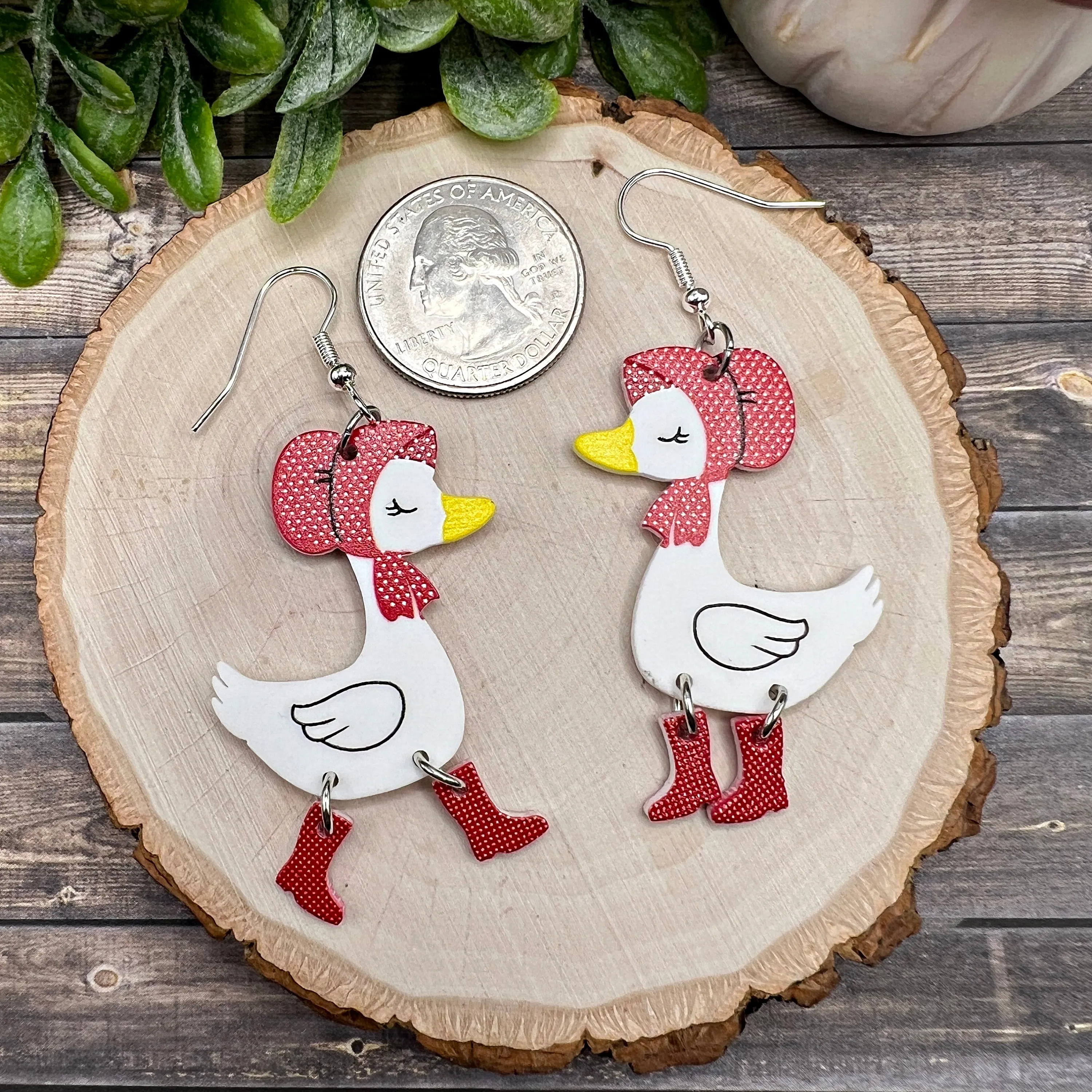 Adorable Goose Earrings