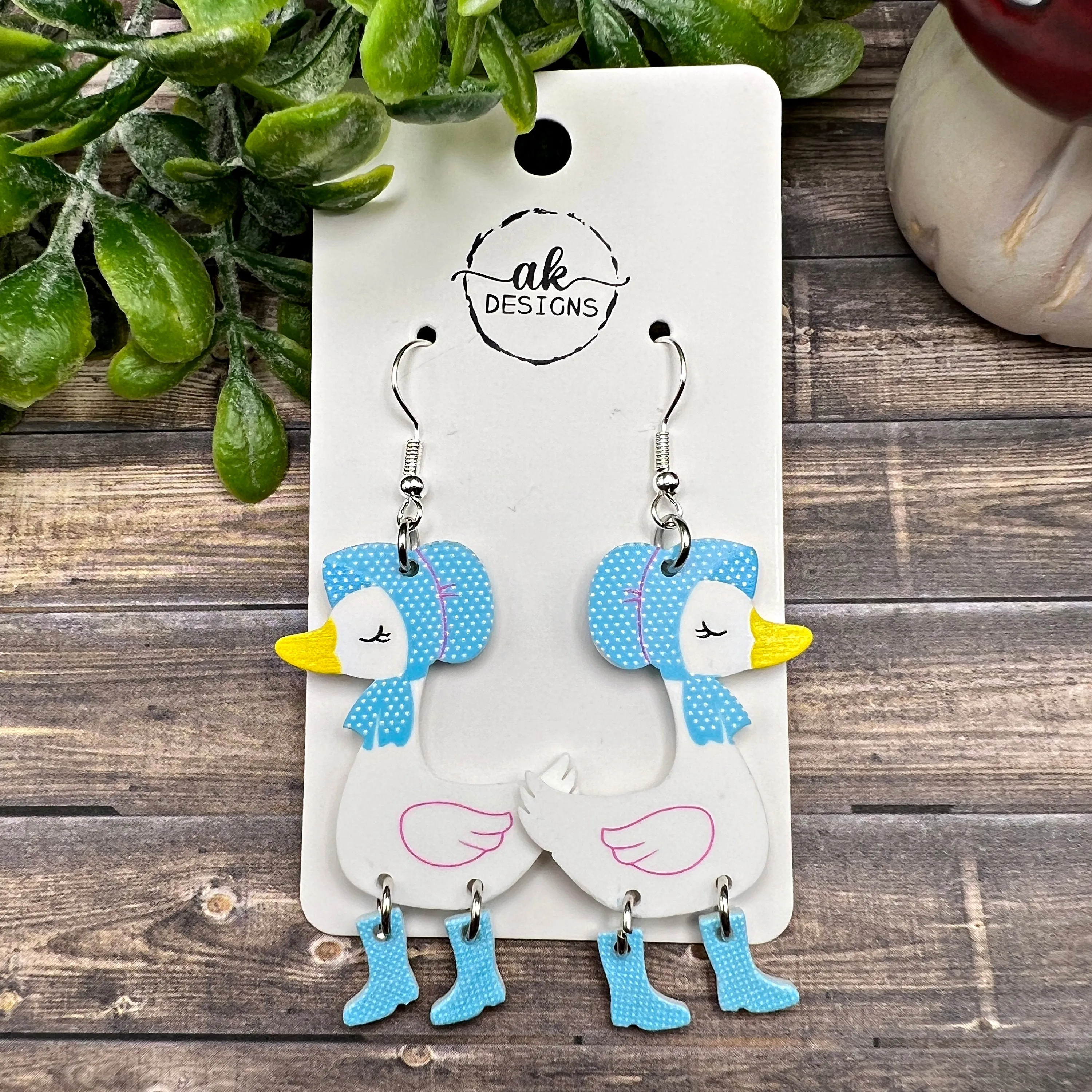 Adorable Goose Earrings