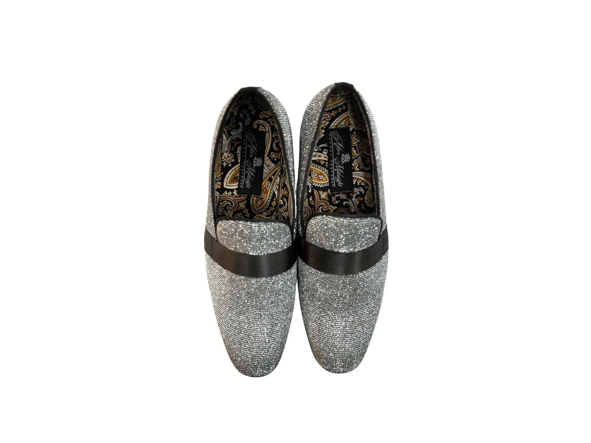 After Midnight Ribbon Band Formal Loafer in Gunmetal