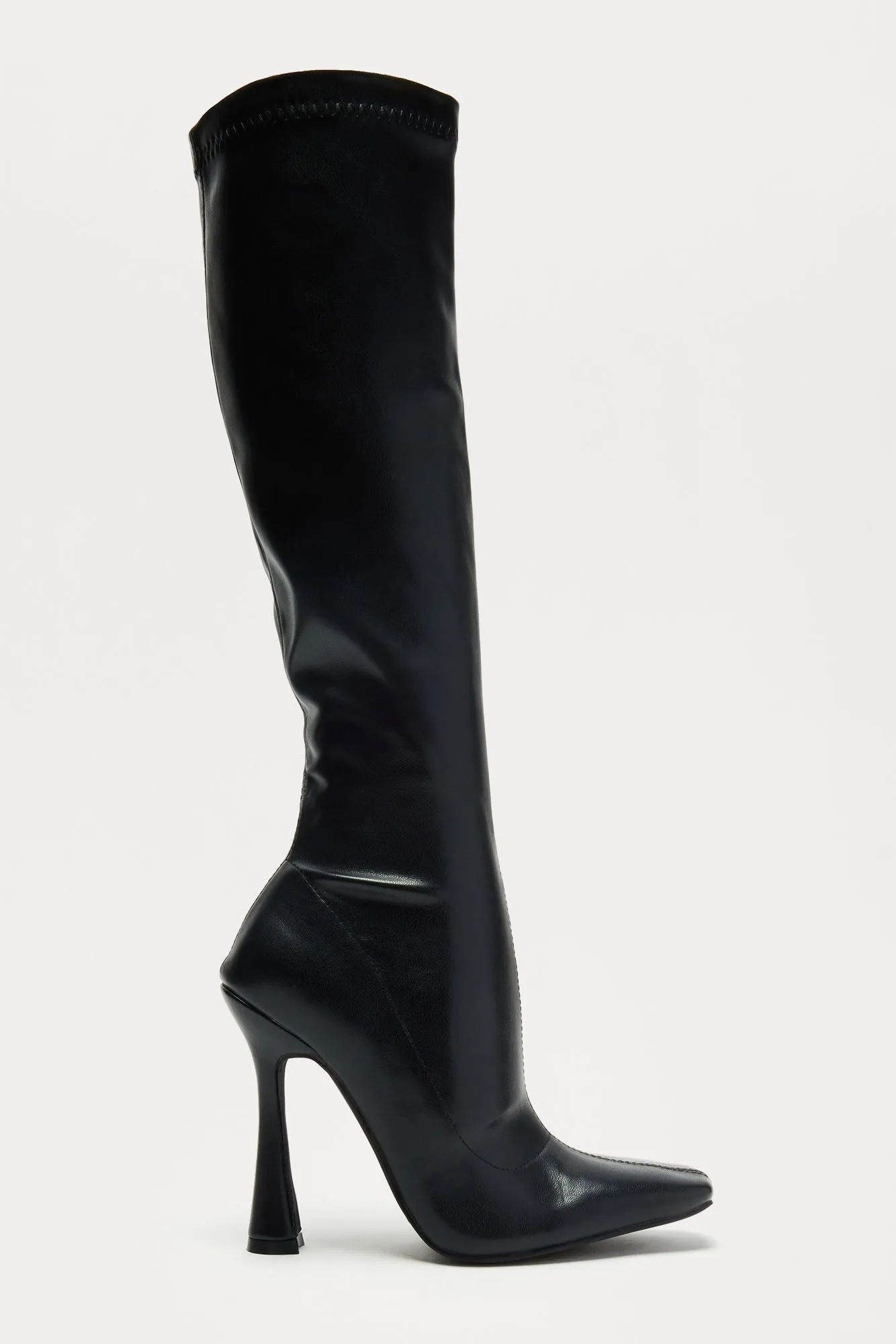 Aiden Knee High Boots - Black