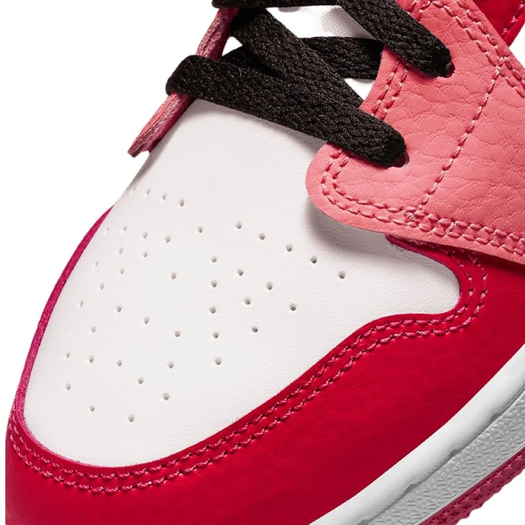 Air Jordan 1 Low GS White Pinksicle Pink Red White