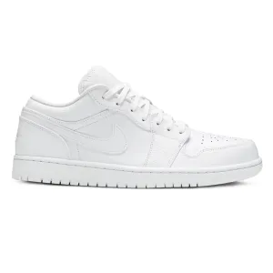 Air Jordan 1 Low Triple White Tumbled Leather