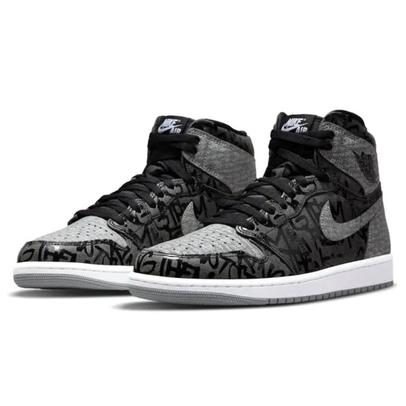 Air Jordan 1 Retro High OG Rebellionaire Black White Particle Grey