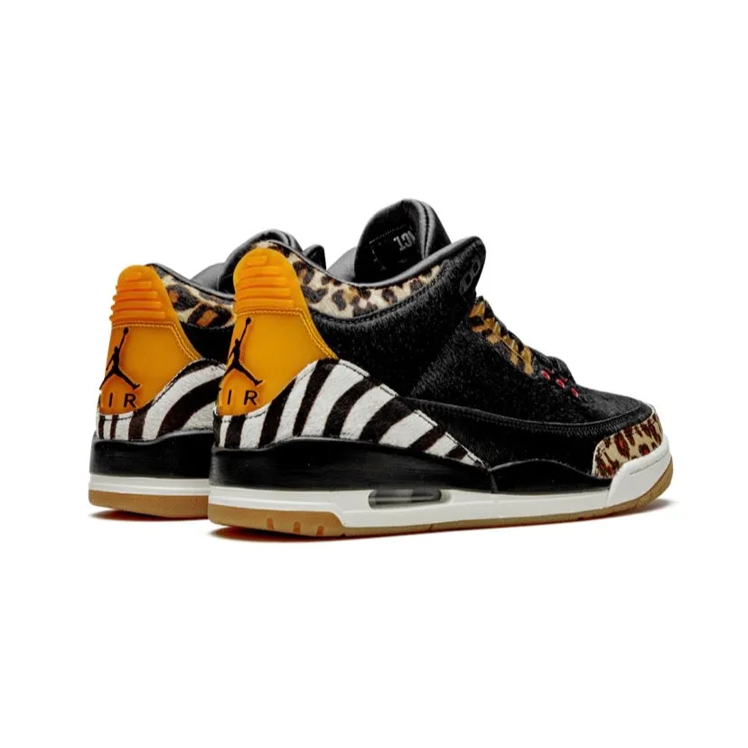 Air Jordan 3 Retro Animal Safari Black Multi Colour Dark Mocha