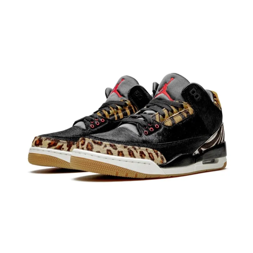 Air Jordan 3 Retro Animal Safari Black Multi Colour Dark Mocha