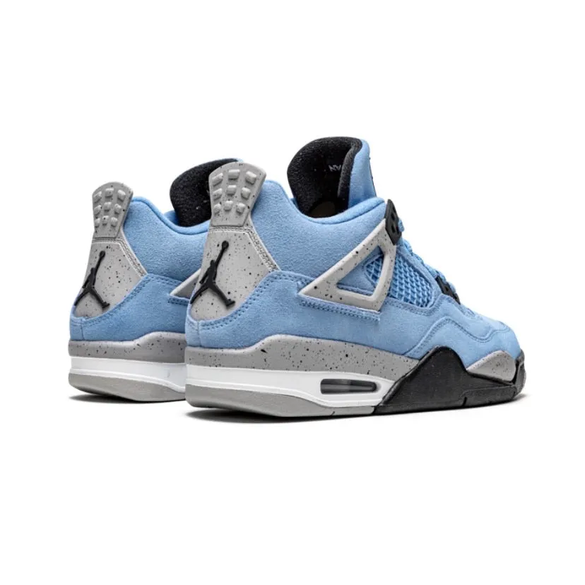 Air Jordan 4 GS UNC University Blue Black White 2021