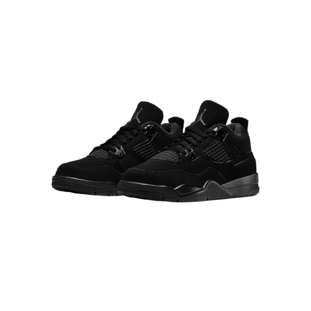 Air Jordan 4 Retro Black Cat (2020) PS Black Black Light Graphite