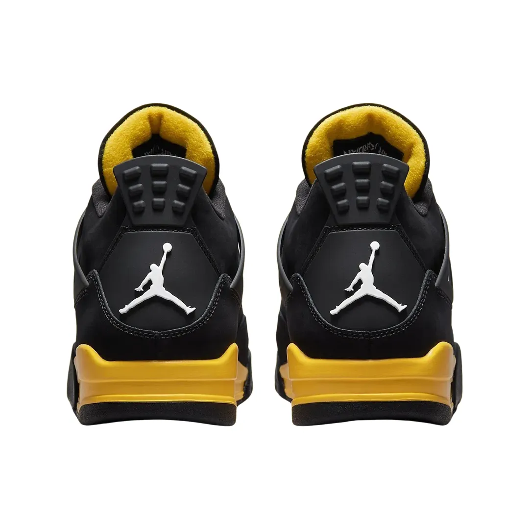 Air Jordan 4 Retro Thunder 2023 Black White Tour Yellow