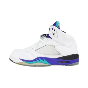 Air Jordan 5 White Grape 2008 White Emerald Grape Ice Discoloured Mesh