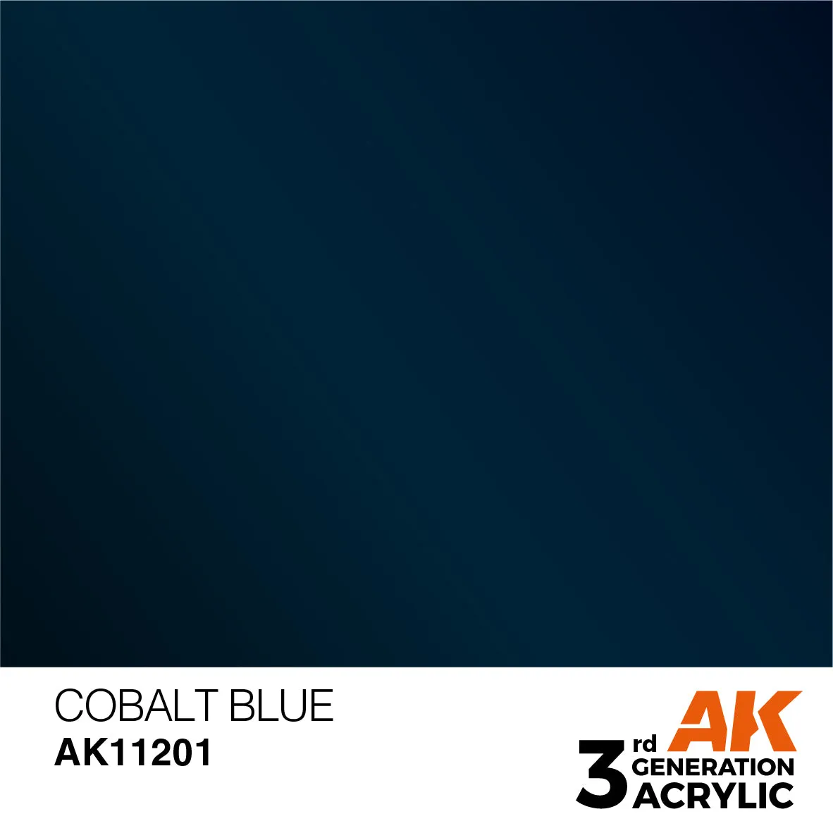 AK 3rd Gen acrylic paints: Cobalt Blue 201 - Turquoise Ink 221