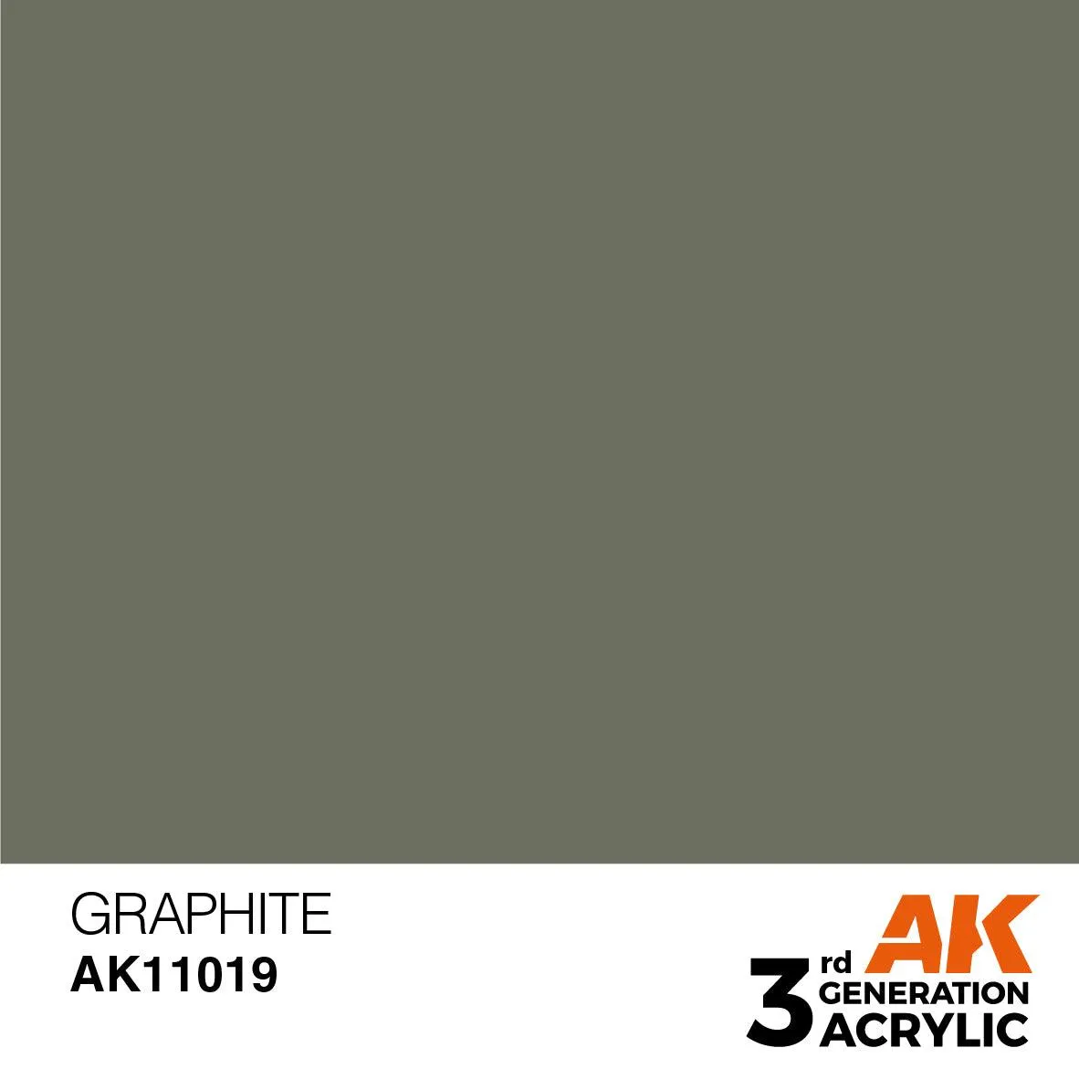 AK Interactive AK11019 3G Graphite Acrylic Paint 17ml