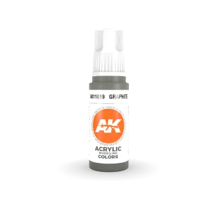 AK Interactive AK11019 3G Graphite Acrylic Paint 17ml