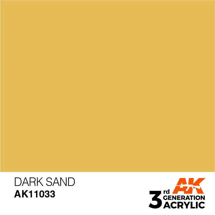 AK Interactive AK11033 3G Dark Sand Acrylic Paint 17ml