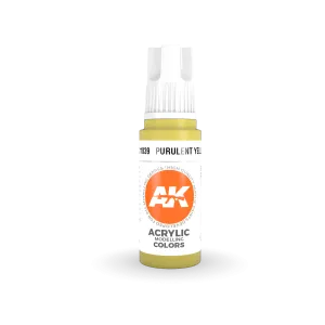 AK Interactive AK11039 3G Purulent Yellow Acrylic Paint 17ml