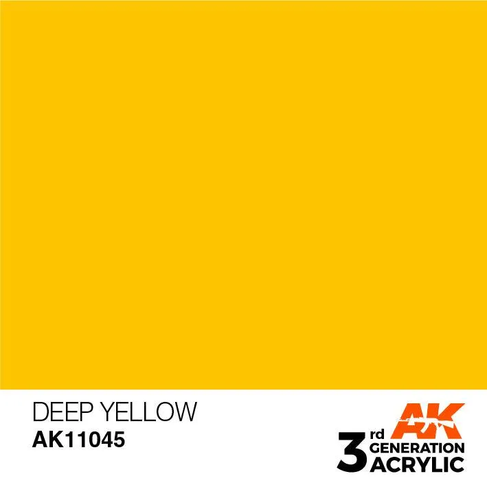 AK Interactive AK11045 3G Deep Yellow Acrylic Paint 17ml