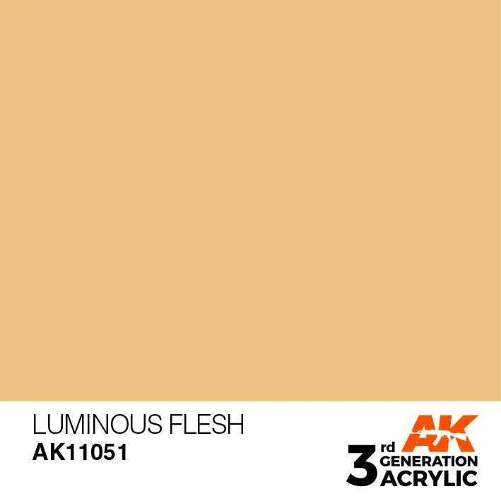 AK Interactive AK11051 3G Luminous Flesh Acrylic Paint 17ml