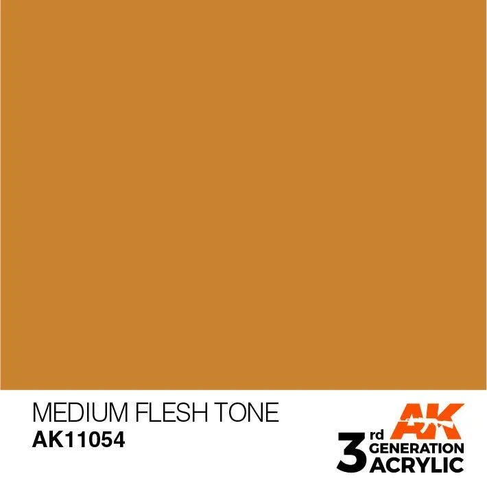 AK Interactive AK11054 3G Medium Flesh Tone Acrylic Paint 17ml