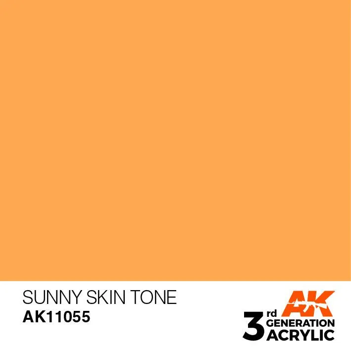 AK Interactive AK11055 3G Sunny Skin Tone Acrylic Paint 17ml