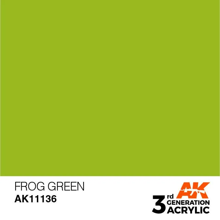 AK Interactive AK11136 3G Frog Green Acrylic Paint 17ml