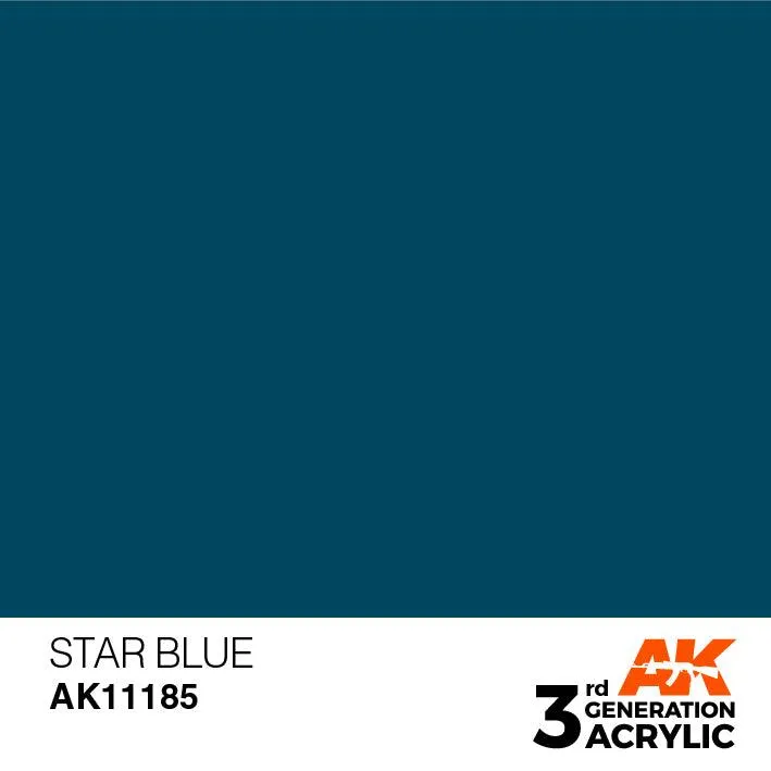 AK Interactive AK11185 3G Star Blue Acrylic Paint 17ml