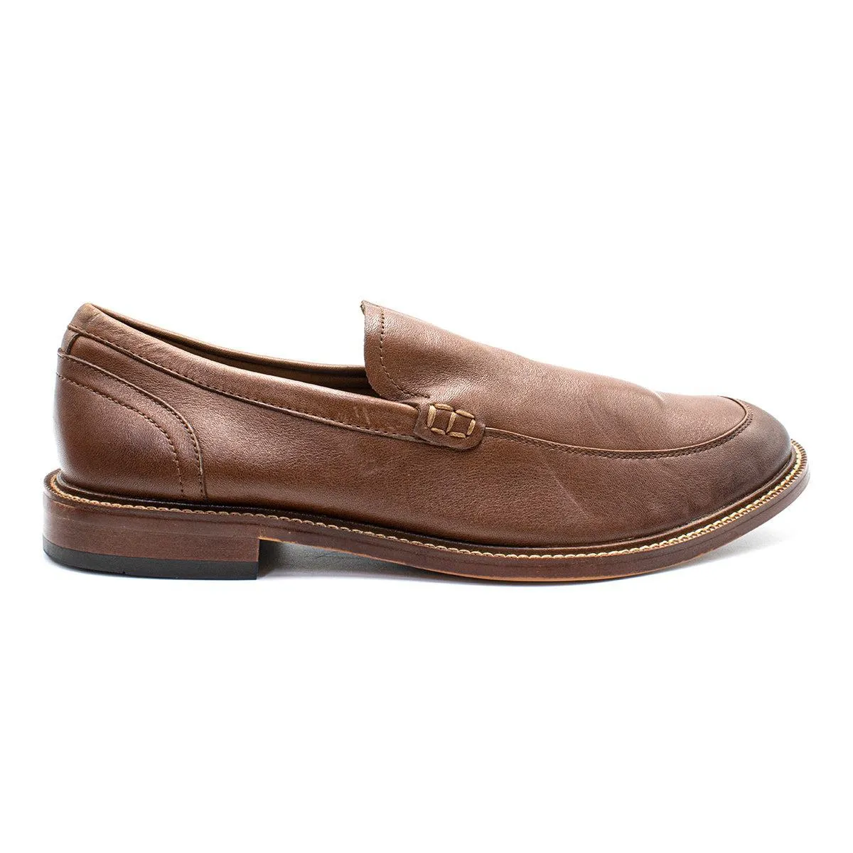 Aston Grey Salkin Formal Slip Ons Leather Brown Colour For Men