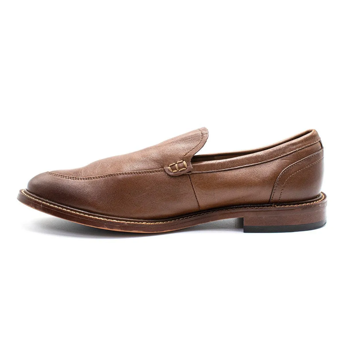 Aston Grey Salkin Formal Slip Ons Leather Brown Colour For Men