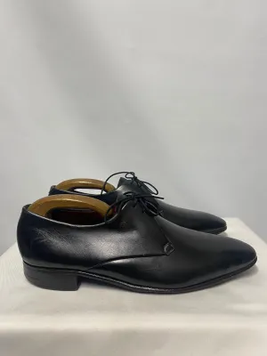 Barker of Earl's Barton Black Smooth Leather Lace Up Shoe 8